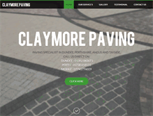 Tablet Screenshot of claymore-paving.co.uk